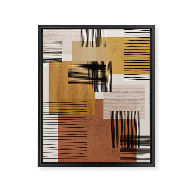 Modern Pattern Framed Canvas Print Gallery Image 6