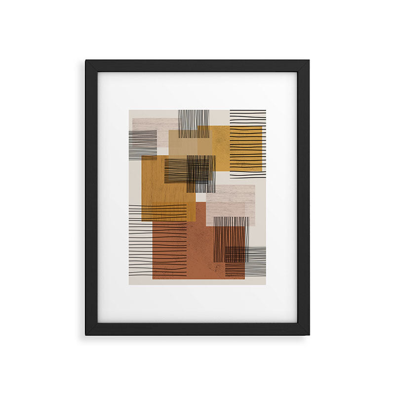 Modern Pattern Framed Art Print Gallery Image 5