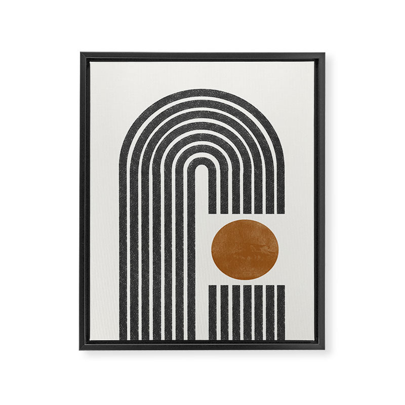 Modern Shape Art Framed Canvas Print Gallery Image 6