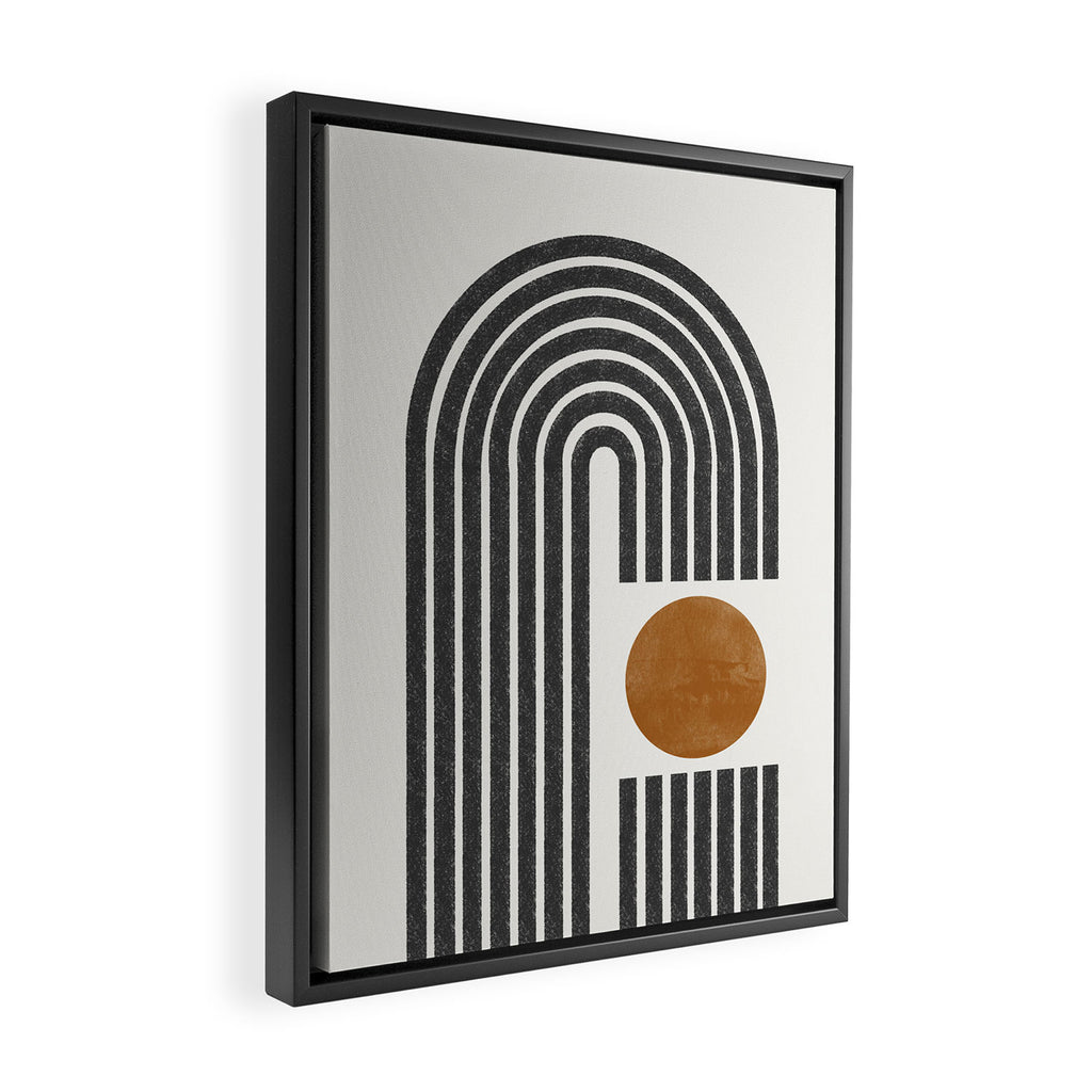 Modern Shape Art Framed Canvas Print Gallery Image 2