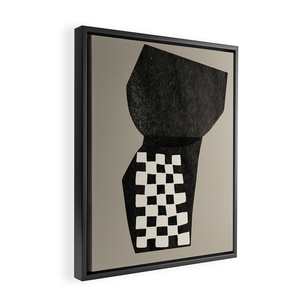 Modern Shapes Framed Canvas Print Gallery Image 2