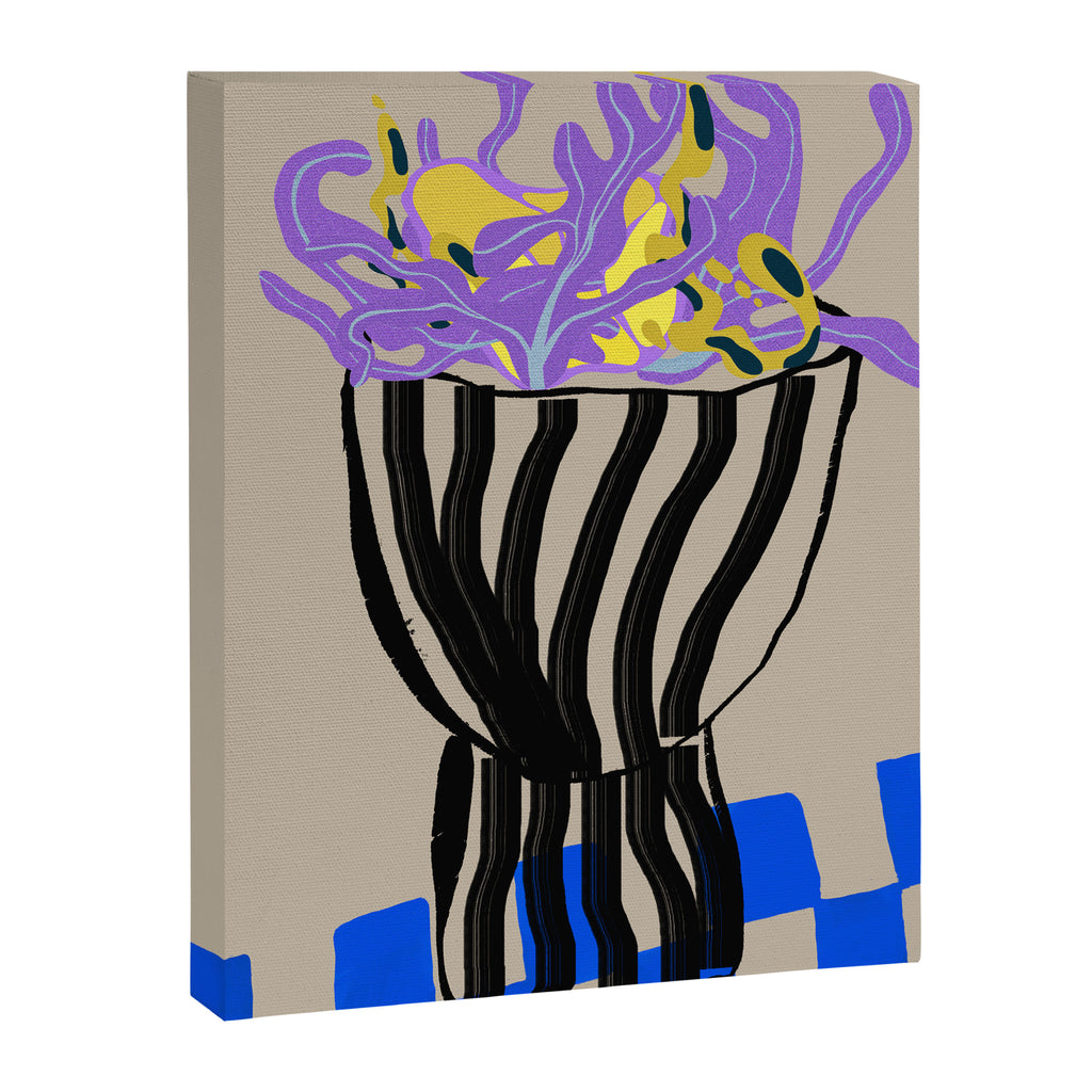 Modern Vase of Flowers Canvas Print Gallery Image 6