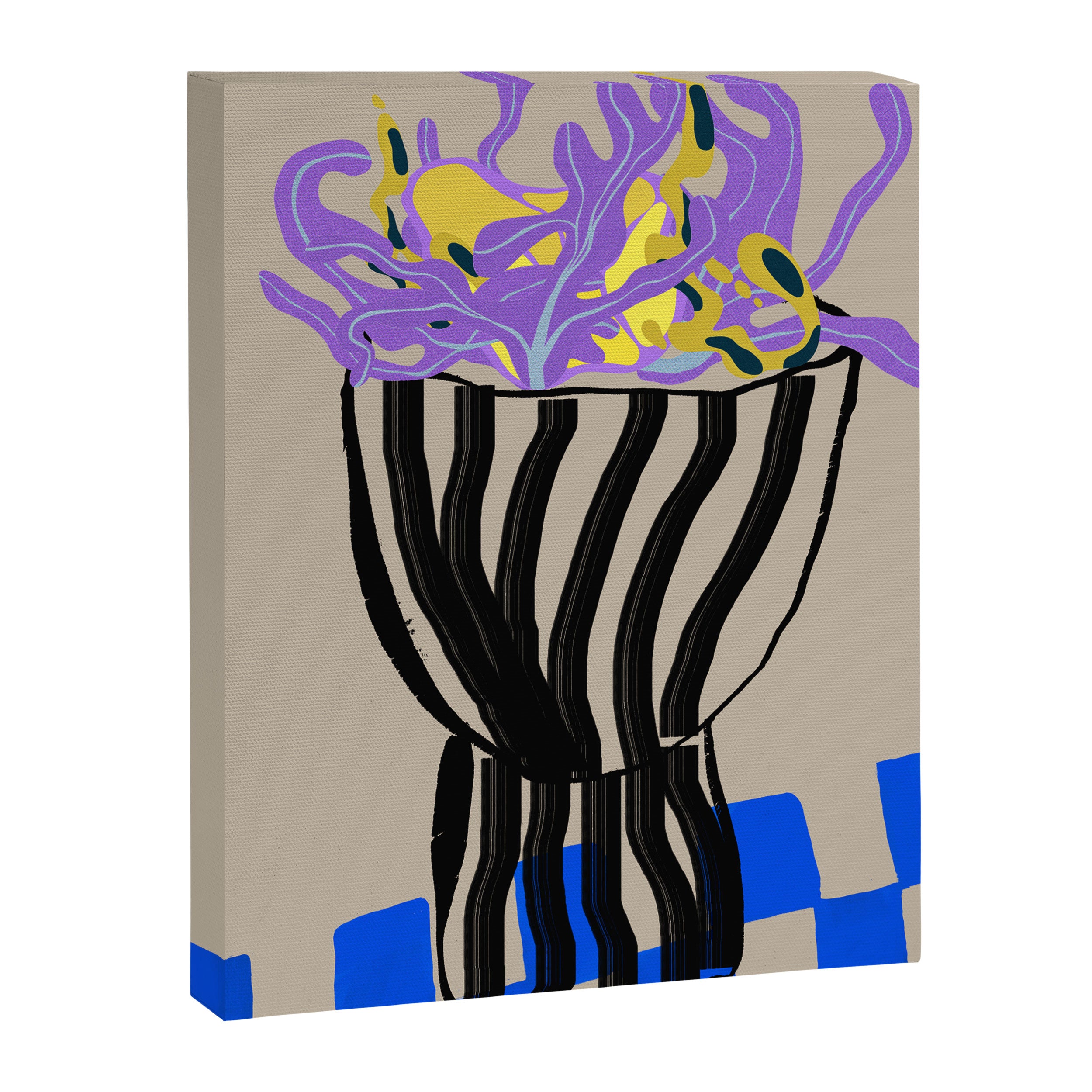 Modern Vase of Flowers Canvas Print Gallery Image 6