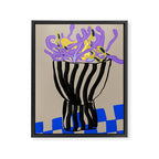 Modern Vase of Flowers Framed Canvas Print Gallery Image 6