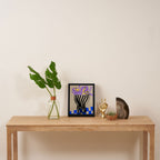 Modern Vase of Flowers Framed Canvas Print Gallery Image 4