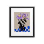 Modern Vase of Flowers Framed Art Print Gallery Image 5