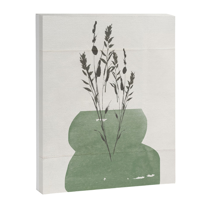 Modern Vase With Plants Canvas Print Gallery Image 1