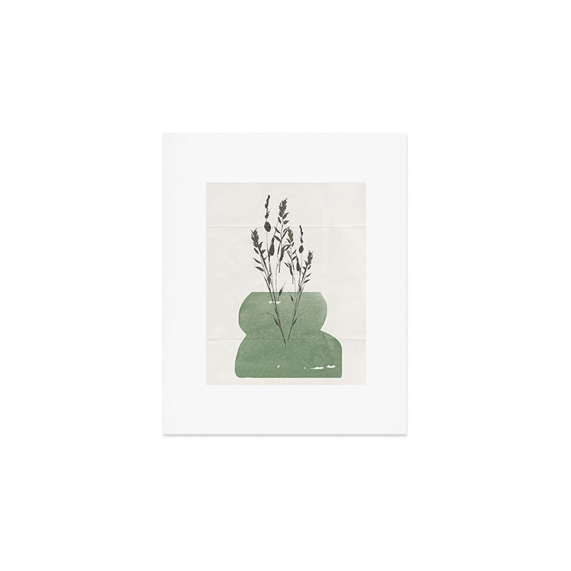 Modern Vase With Plants Art Print Gallery Image 1