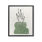 Modern Vase With Plants Framed Canvas Print Gallery Image 6