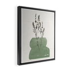 Modern Vase With Plants Framed Canvas Print Gallery Image 2