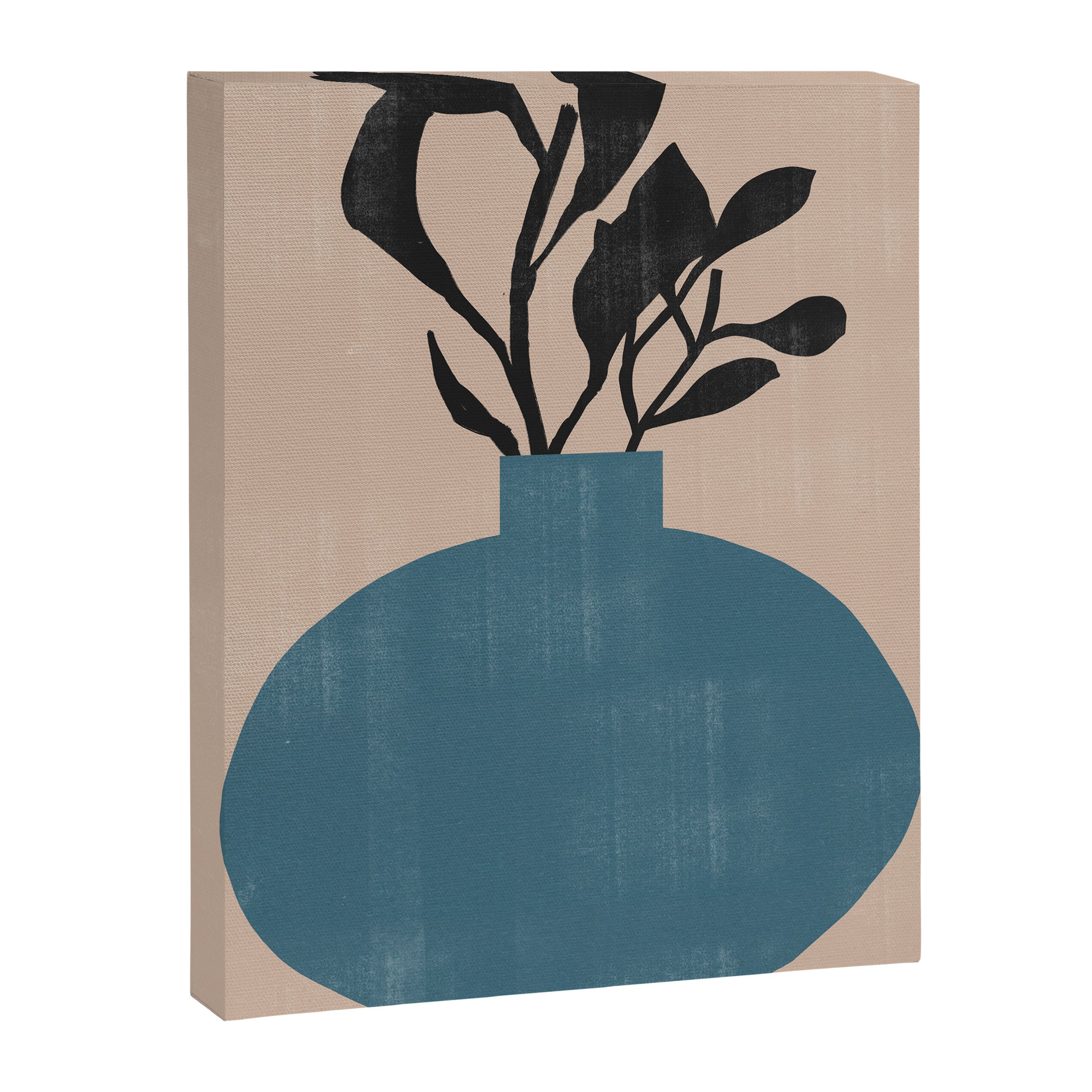 Modern Vase with Plants No.7 Canvas Print Gallery Image 6