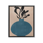 Modern Vase with Plants No.7 Framed Canvas Print Gallery Image 6