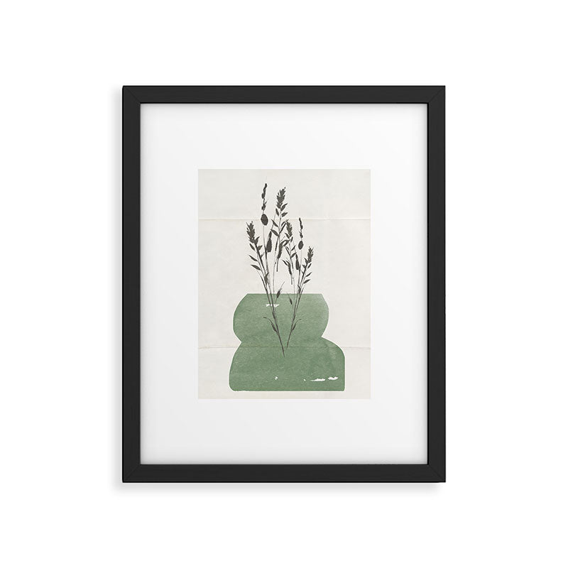 Modern Vase With Plants Framed Art Print Gallery Image 5