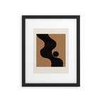 Modern Waves and Sun Framed Art Print Gallery Image 5