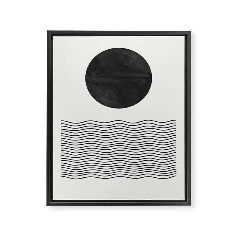 Modern Waves Framed Canvas Print Gallery Image 6