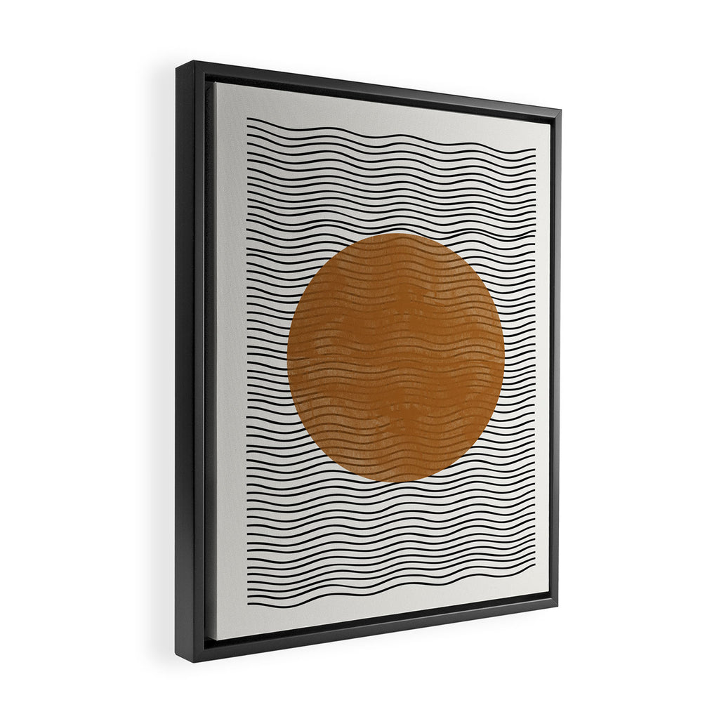 Modern Waves Framed Canvas Print Gallery Image 2