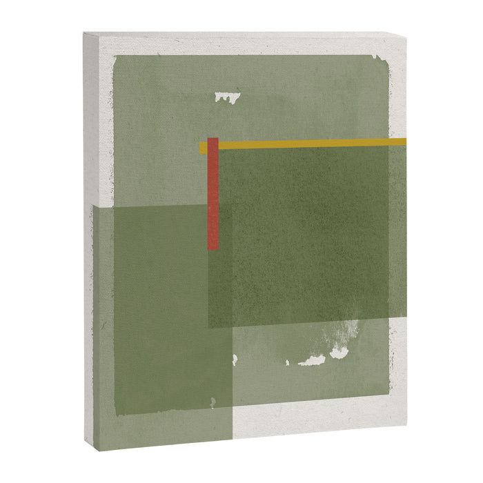 Modernist Green Objects Canvas Print Gallery Image 1