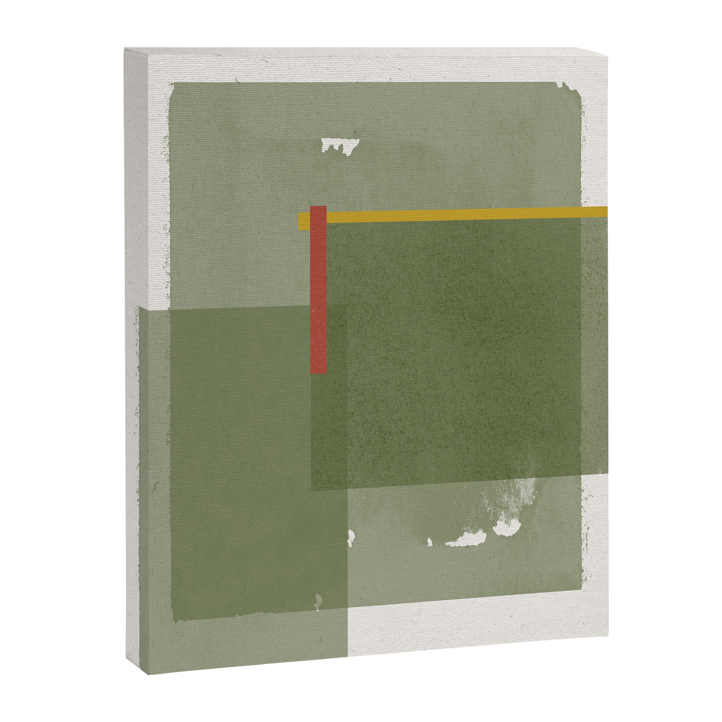 Modernist Green Objects Canvas Print Gallery Image 6