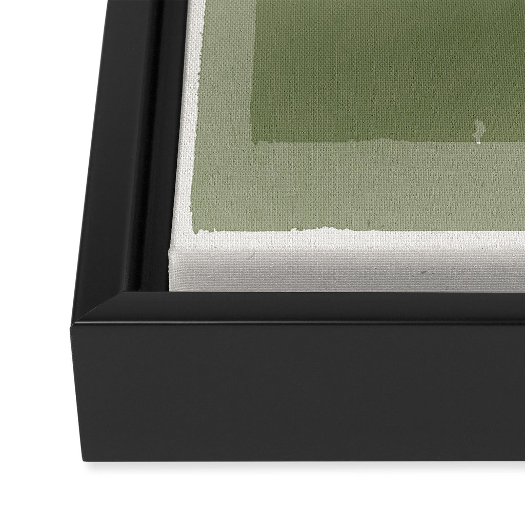 Modernist Green Objects Framed Canvas Print Gallery Image 3