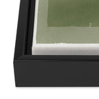 Modernist Green Objects Framed Canvas Print Gallery Image 3
