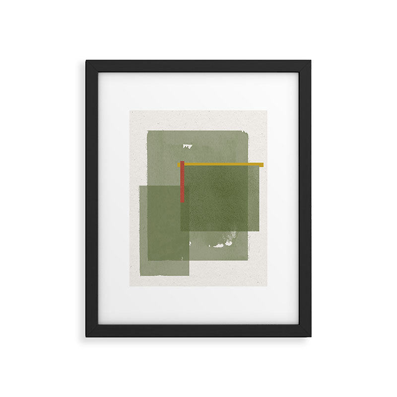 Modernist Green Objects Framed Art Print Gallery Image 5