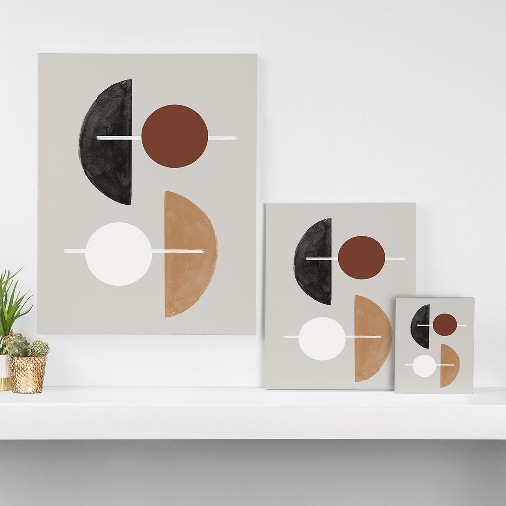 Moon and Sun Abstract Canvas Print Gallery Image 3