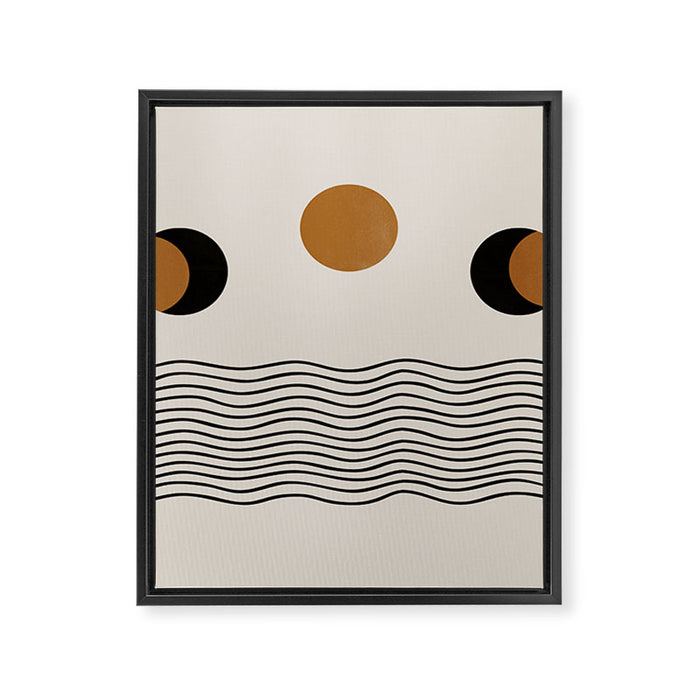 Moon Phases Framed Canvas Print Gallery Image 1