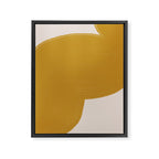 Mustard Modern Shape Framed Canvas Print Gallery Image 6