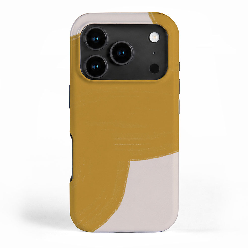 Mustard Modern Shape iPhone Case Gallery Image 1