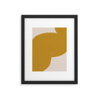 Mustard Modern Shape Framed Art Print Gallery Image 5