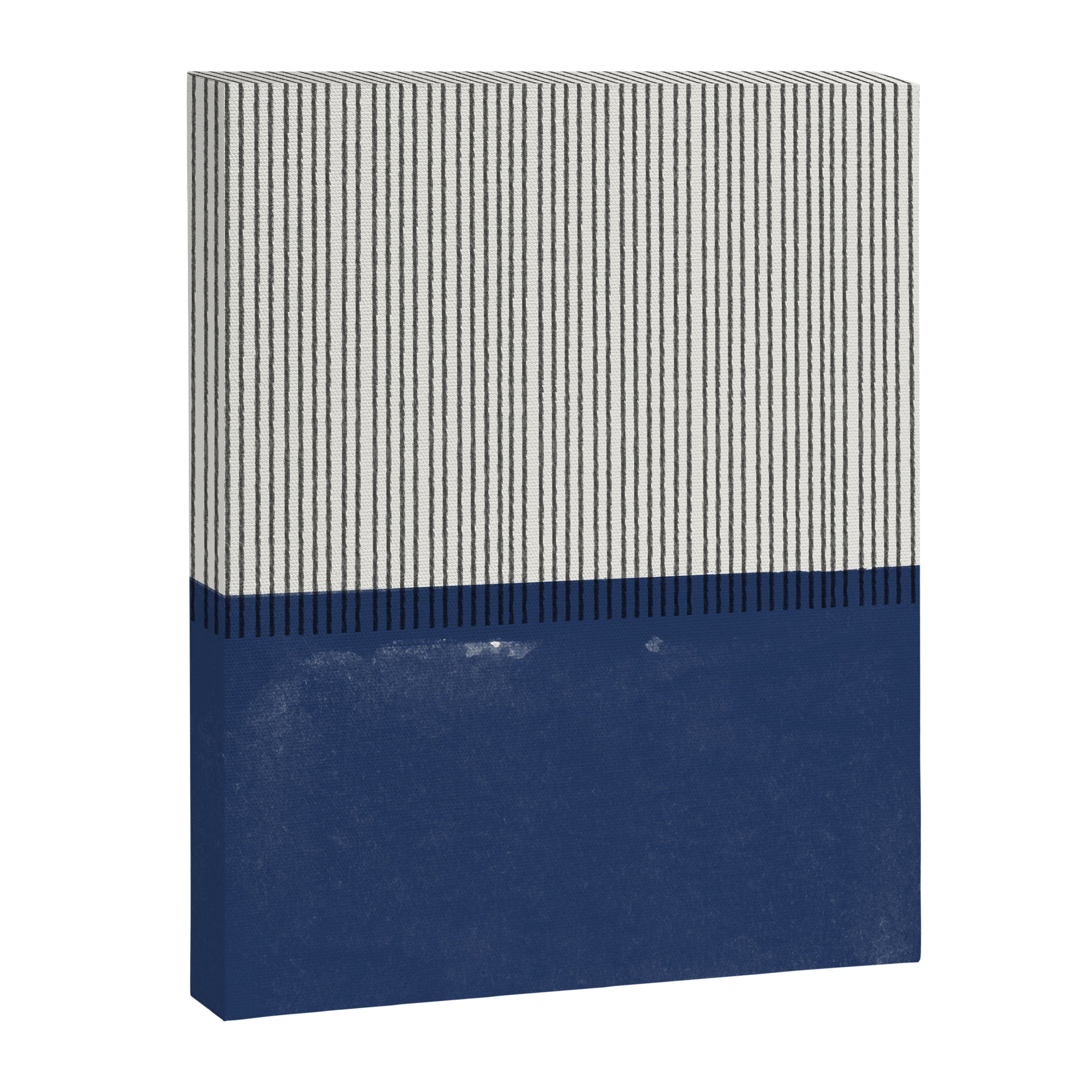 Navy Blue Mid Century  Canvas Print Gallery Image 6