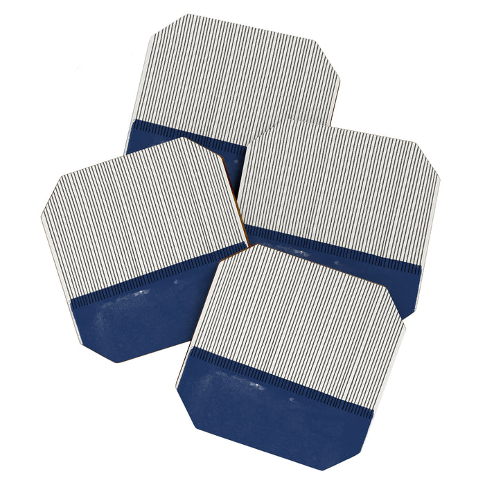 Navy Blue Mid Century  Coaster Gallery Image 1