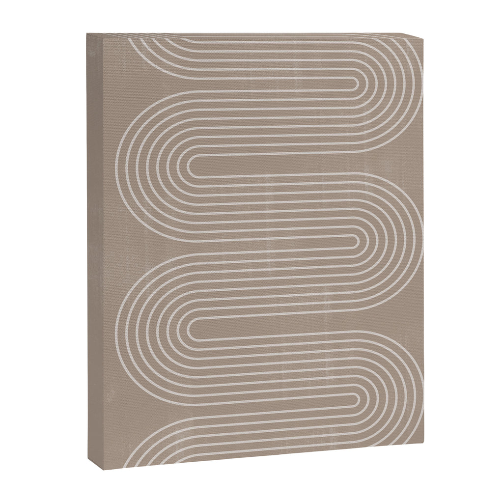 Neutral Lines Arch Minimalist Graphic Canvas Print Gallery Image 6