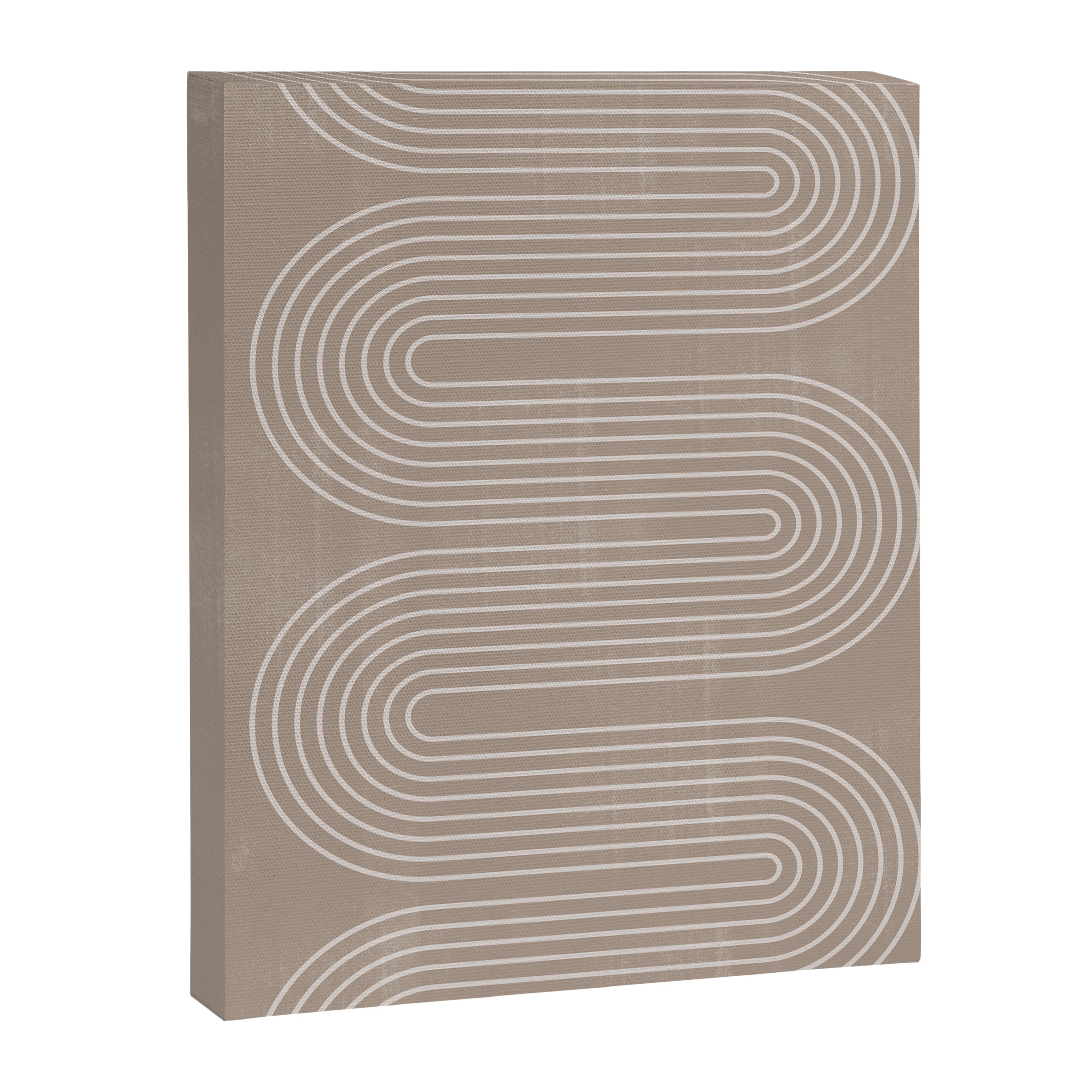 Neutral Lines Arch Minimalist Graphic Canvas Print Gallery Image 6