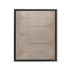 Neutral Lines Arch Minimalist Graphic Framed Canvas Print Gallery Image 6