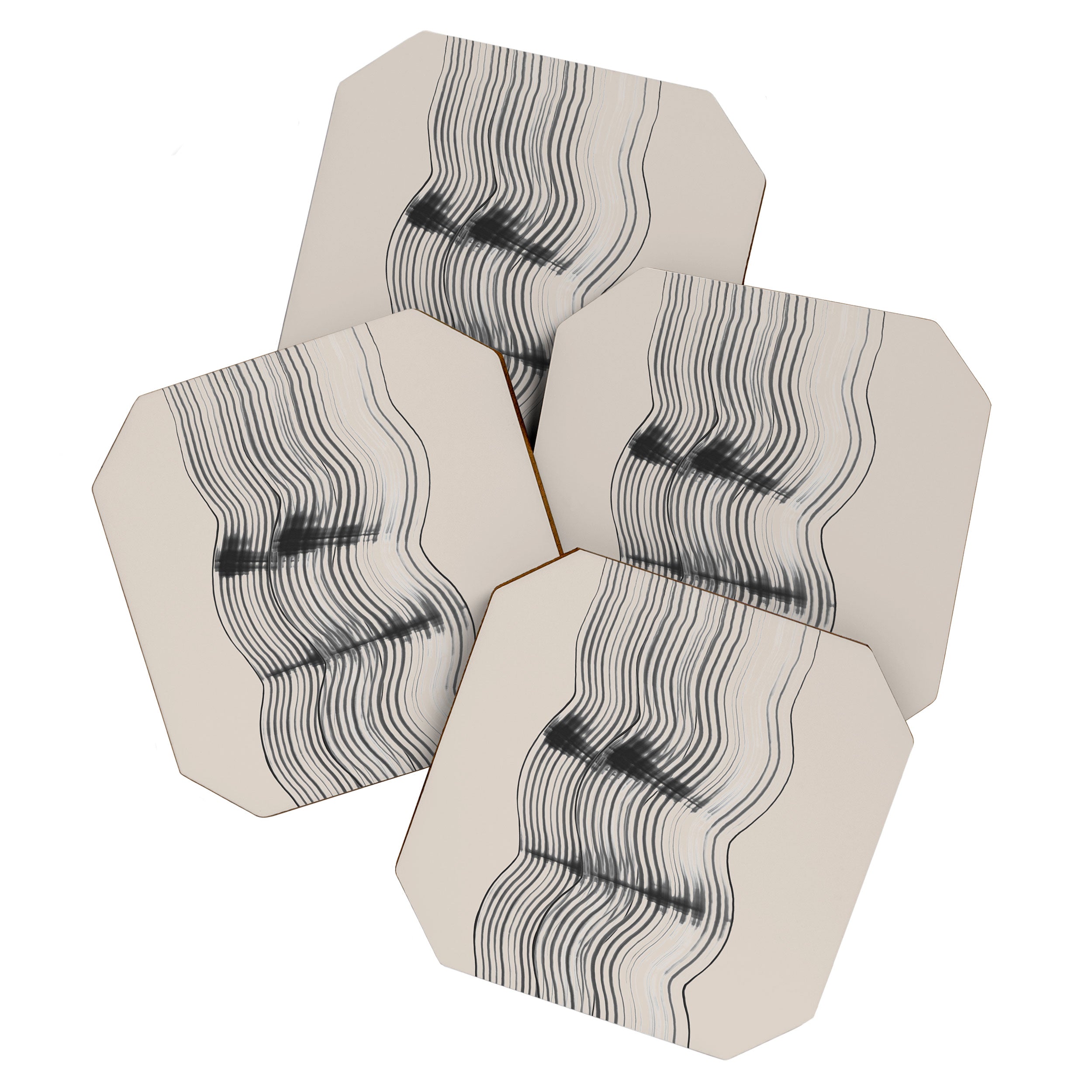 Neutral Minimal Graphic Coaster Gallery Image 1