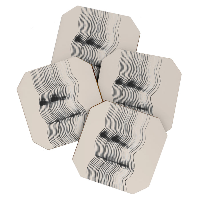 Neutral Minimal Graphic Coaster Gallery Image 1