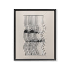 Neutral Minimal Graphic Framed Canvas Print Gallery Image 6