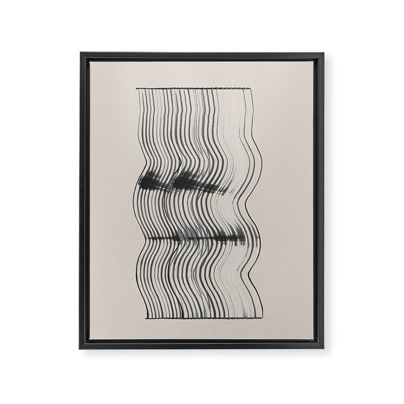 Neutral Minimal Graphic Framed Canvas Print Gallery Image 6