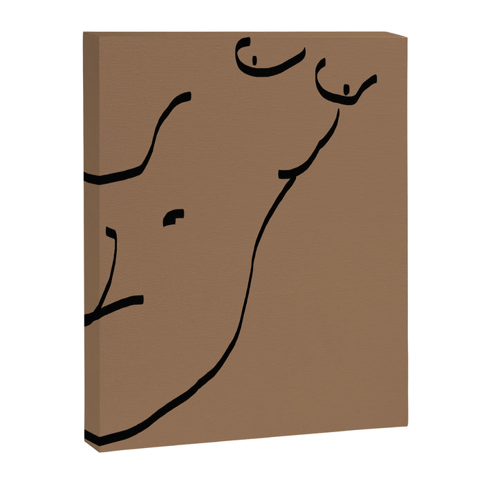 Nude Sketch Canvas Print Gallery Image 1