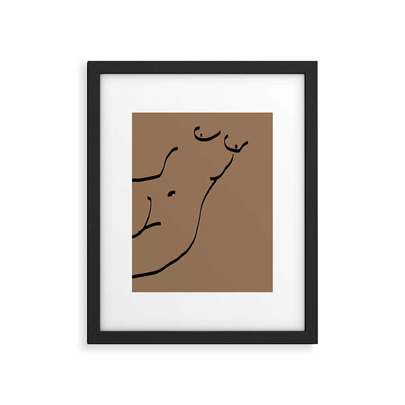 Nude Sketch Framed Art Print Gallery Image 5