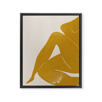 Nude Woman Sitting  Framed Canvas Print Gallery Image 6
