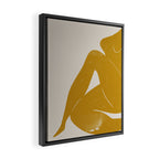 Nude Woman Sitting  Framed Canvas Print Gallery Image 2