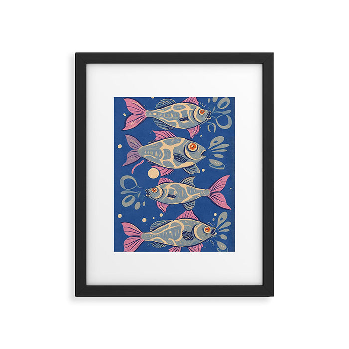 Oceanic Life - Fishes Framed Art Print Gallery Image 1