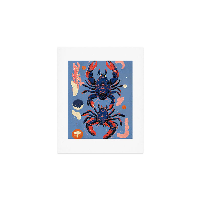 Oceanic Life - Lobster Art Print Gallery Image 1