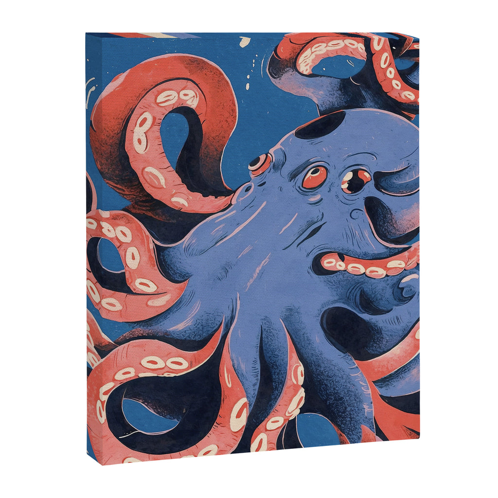 Oceanic Life - Octopus Canvas Print Gallery Image 6