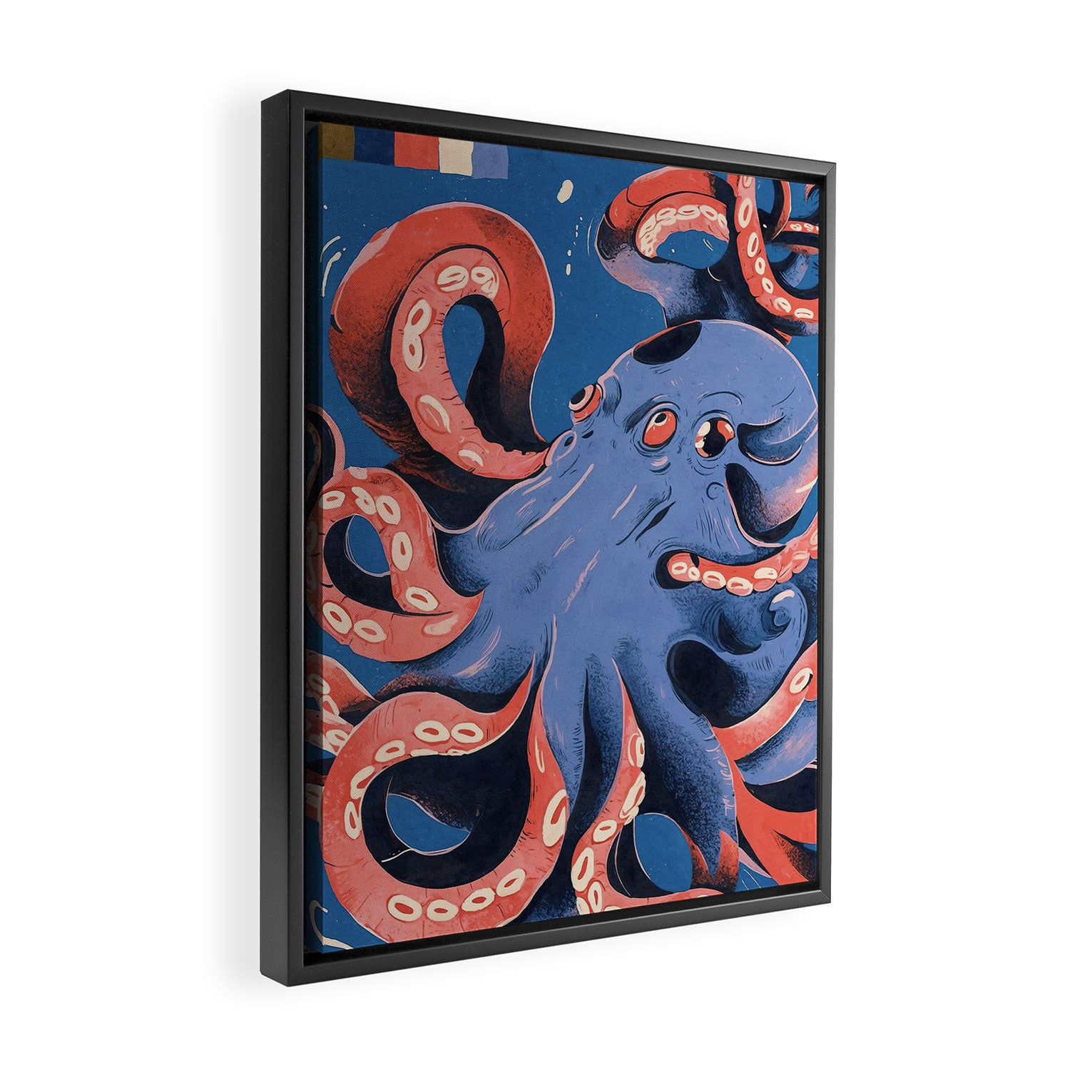 Oceanic Life - Octopus Framed Canvas Print Gallery Image 2