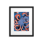 Oceanic Life - Octopus Framed Art Print Gallery Image 5