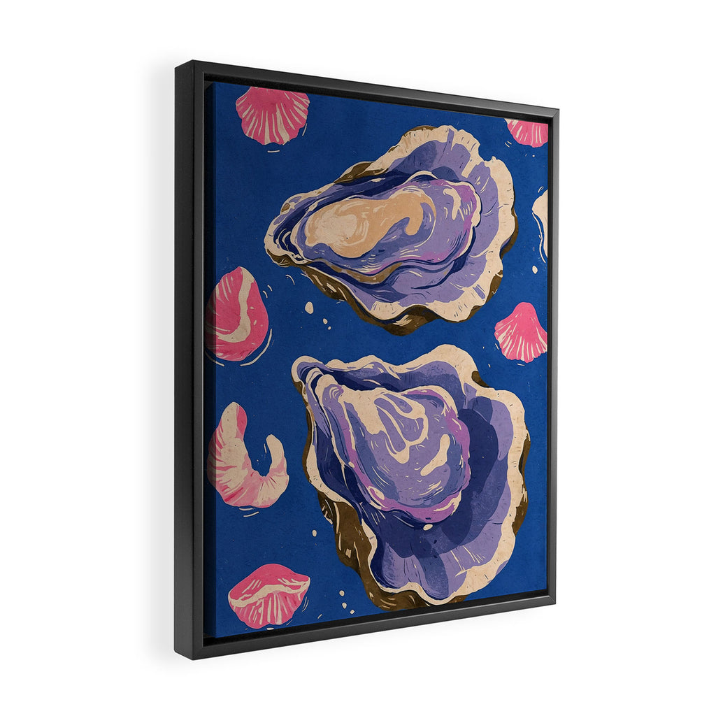 Oceanic Life - Oyster Framed Canvas Print Gallery Image 2