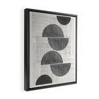 Old Retro Graphic Paper Framed Canvas Print Gallery Image 2